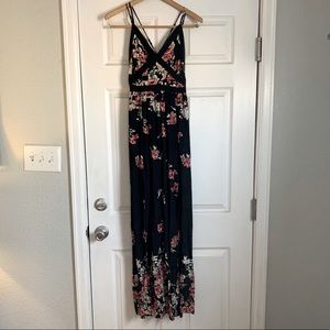 Dramatic scrappy maxi dress